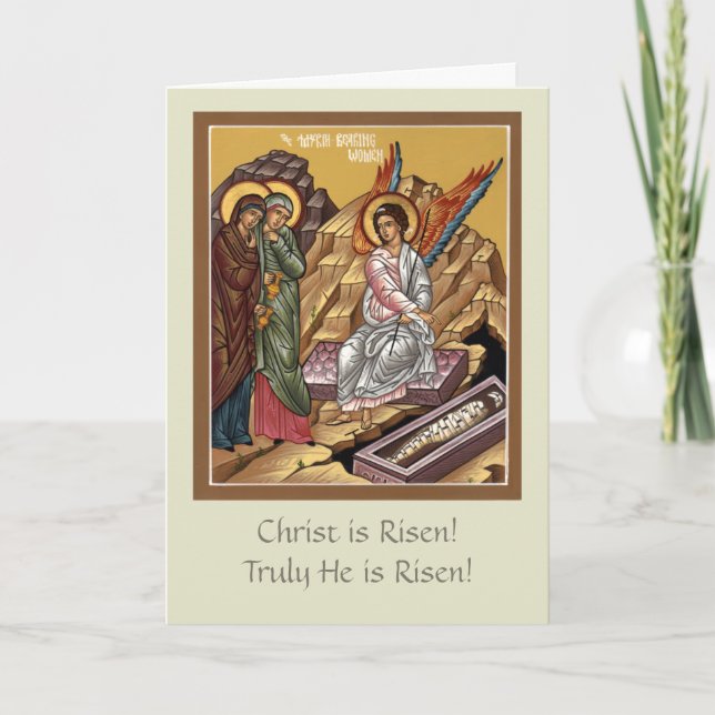 Carte Myrrhbearing Women Pascha Greeting Card (Devant)