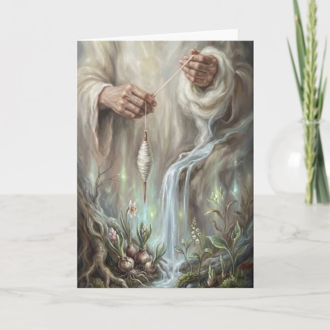 Carte Mystic Hands Spinning Spring Water Roots Fantasy A (Devant)