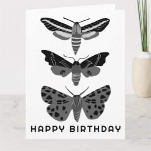 Carte Mystical Magical Moths Black White JEUX ANNIVERSAI