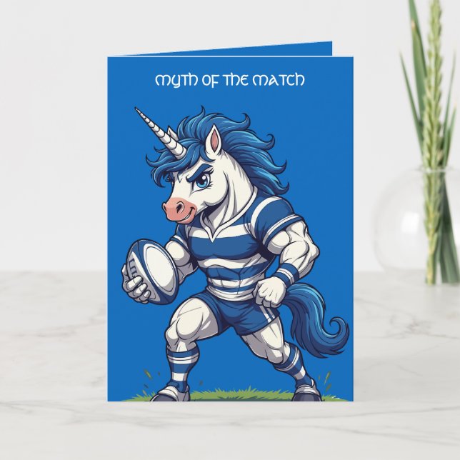 Carte Mythe de la Licorne de Rugby Écossaise (Devant)