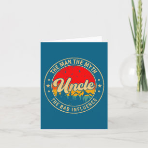 Carte Mythe de l'oncle homme mauvaise influence illustra