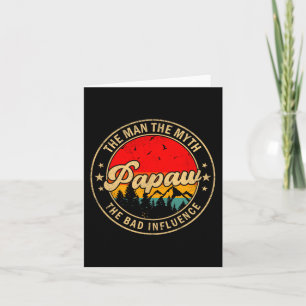 Carte Mythe de Papaw Mauvaise Influence Design Vintage