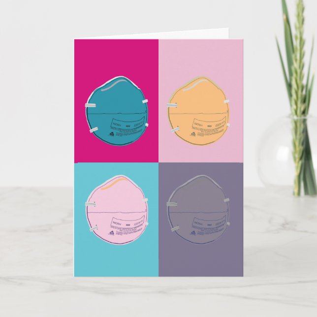 Carte N-95 Masque Pop Art Style (Devant)