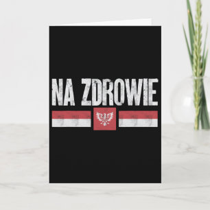 Carte Na Zdrowie Drôle de Noël polonais Santa Pologne Pr