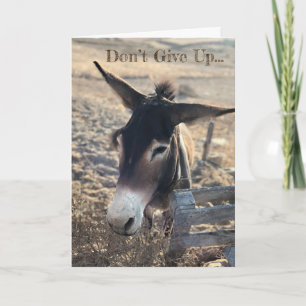Carte N'abandonnez pas. De motivation