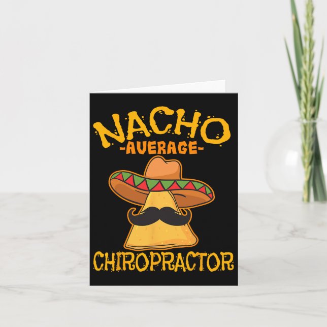 Carte Nacho Average Chiropractor Mexicain Cinco De Mayo  (Devant)