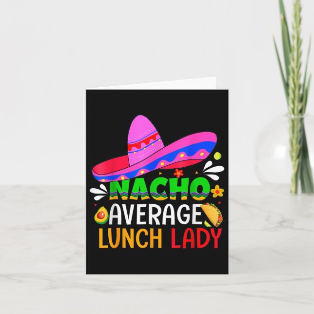 Carte Nacho Average Déjeuner Lady Cinco De Mayo Fiesta M (Devant)
