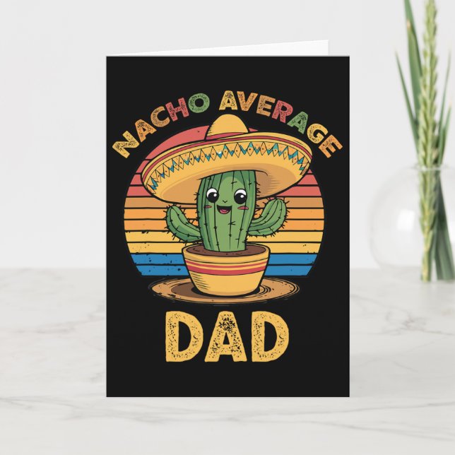 Carte Nacho Average Papa Correspondant Mexicain Cinco De (Devant)