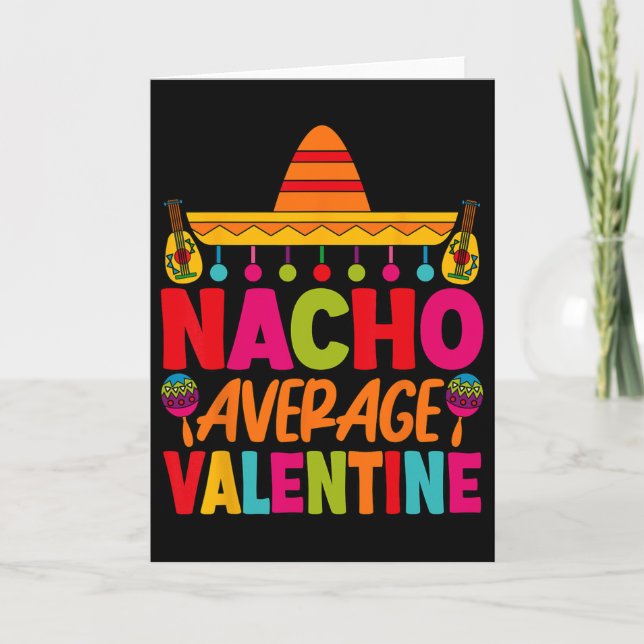 Carte Nacho Average Valentine Couple Mexicain Saint-Vale (Devant)