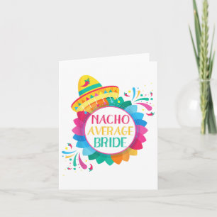 Carte Nacho Chemise de mariée moyenne Cinco De Mayo Mari
