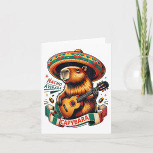 Carte Nacho Moyenne Capybara Cinco De Mayo Hommes Garçon