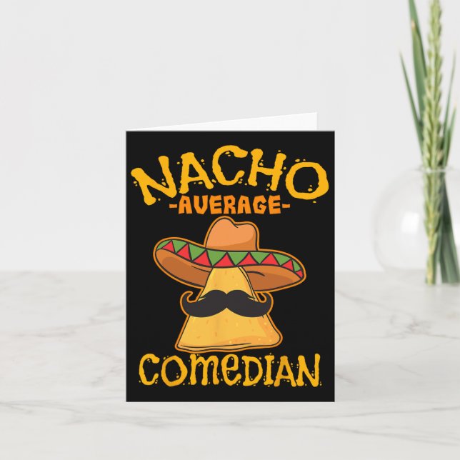 Carte Nacho Moyenne Comédienne Mexicaine Stand up Cinco  (Devant)