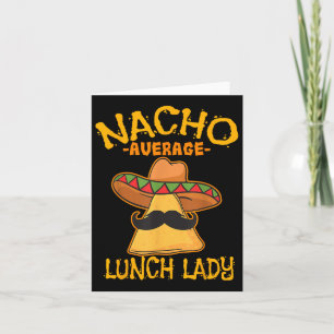 Carte Nacho Moyenne déjeuner dame mexicaine Cuisinière C