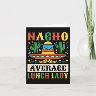 Carte Nacho Moyenne Déjeuner Lady Cinco De Mayo Mexicain