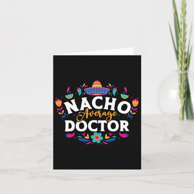 Carte Nacho Moyenne Docteur Cinco De Mayo Mexicain Match (Devant)