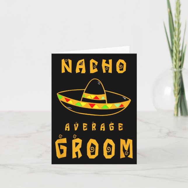 Carte Nacho Moyenne Groom, Mariage Groom (Devant)