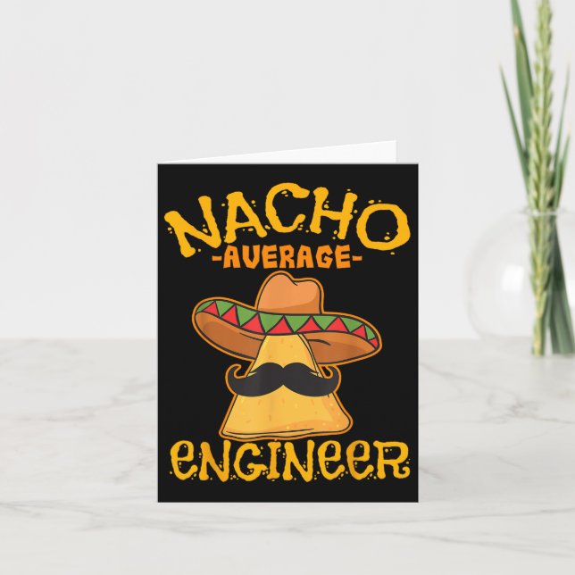 Carte Nacho Moyenne Ingénieur Ingénieur Professation Cin (Devant)