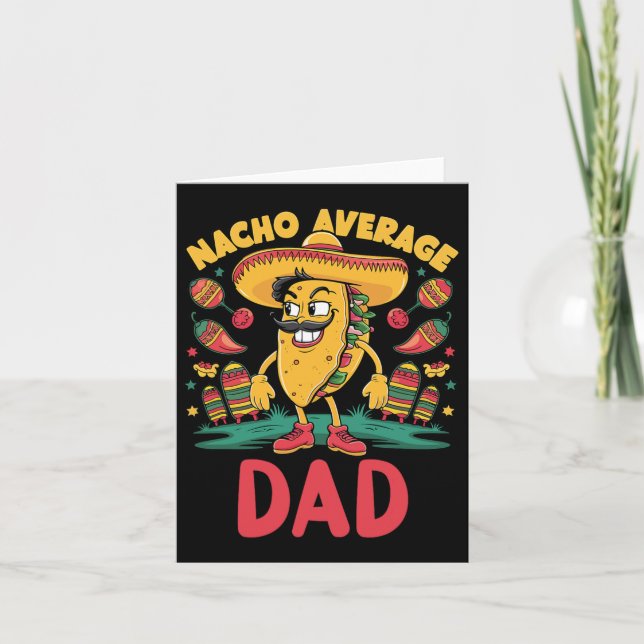 Carte Nacho Moyenne Papa Mexicain Correspondant Cinco De (Devant)