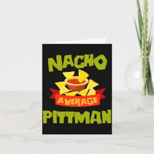 Carte Nacho pittman drôle anniversaire nom de famille