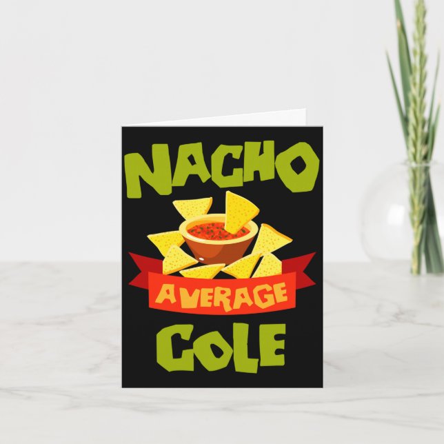 Carte Nacho prénom de naissance drôle moyen (Devant)