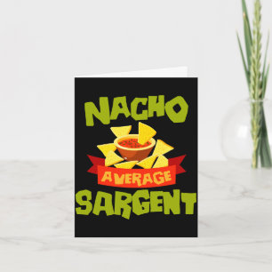 Carte Nacho sergent moyen nom de famille anniversaire dr