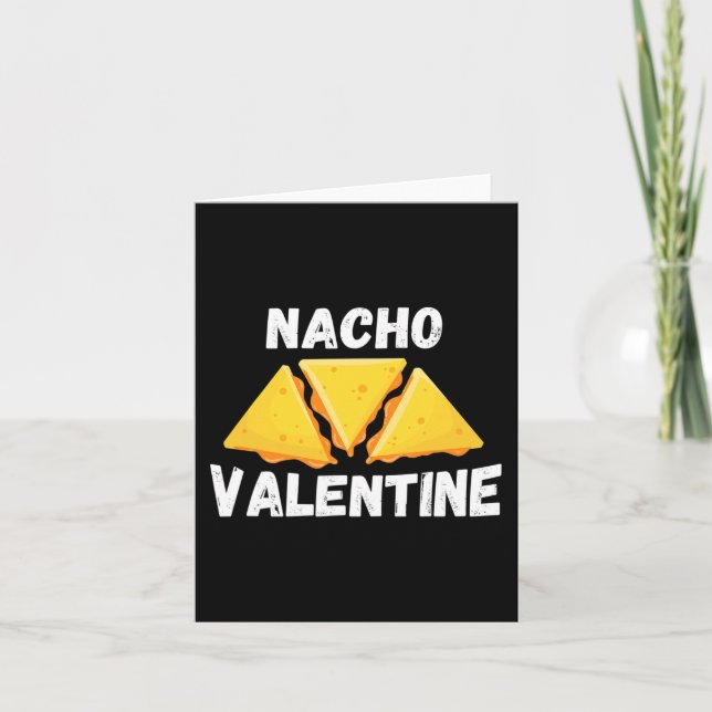 Carte Nacho Valentin Amusement Nourriture Mexicaine Amou (Devant)