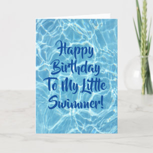 Carte Nageur dans l'eau de la piscine