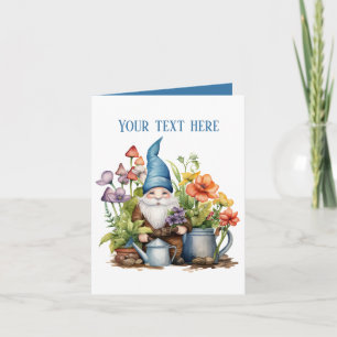 Carte Nain de jardin cool ajouter message