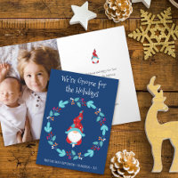 Nain de Noël pour les Fêtes Mignon et Amusant Cour