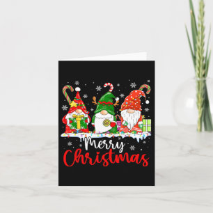 Carte Nains Joyeux Noël Lumière Famille Gnome