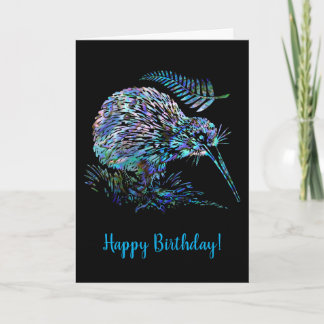 CARTE NAISSANCE DE KIWI FERN PERSONNALISABLE