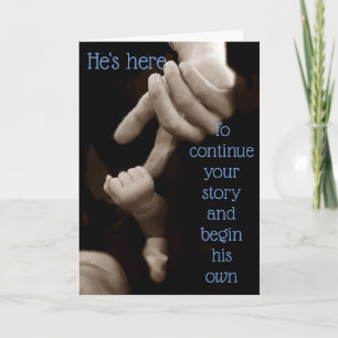 Carte Naissance du bébé garçon