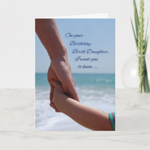 Carte Naissance Fille Enfant Anniversaire Tenant les Mai