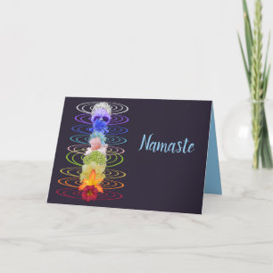 Carte Namaste Citation Merci Chakra Fleur Spirituelle