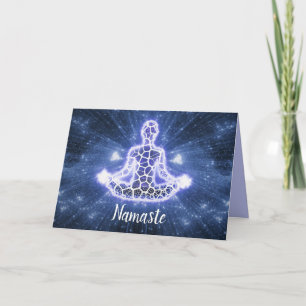 Carte Namaste Citation Merci Yoga Méditation Métaphysiqu