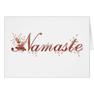 Carte Namaste d'automne