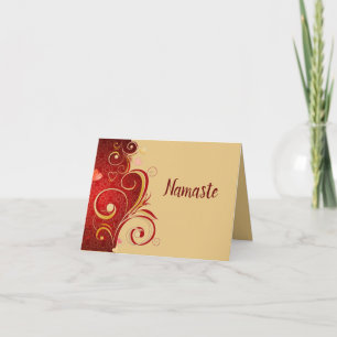 Carte Namaste Merci Romantique Zen Yoga Zen