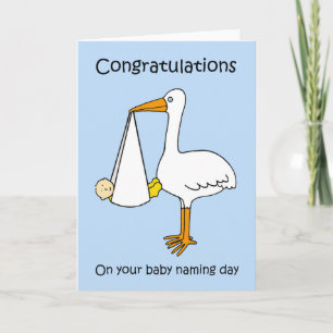 Carte Naming Day Félicitations pour Baby Boy