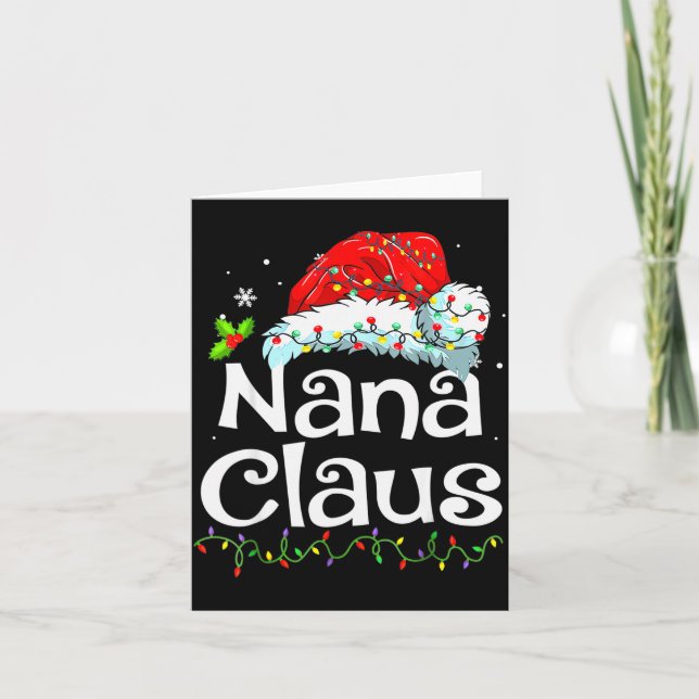 Carte Nana Claus Christmas Pajama Family Matching Xmas L (Devant)