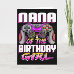 Carte Nana de la fille de joueur de jeu vidéo correspond