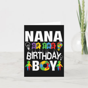 Carte Nana De L'Anniversaire Garçon Autisme Grand-mère