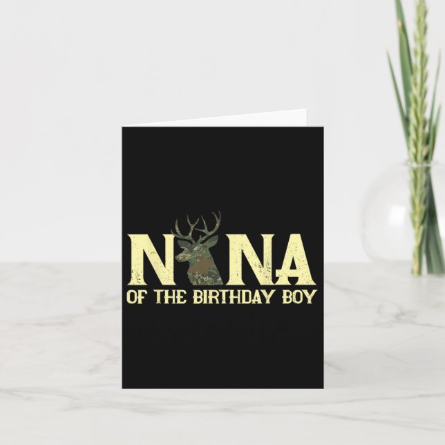 Carte Nana Du Boy Deer Hunter Camouflage Fl (Devant)