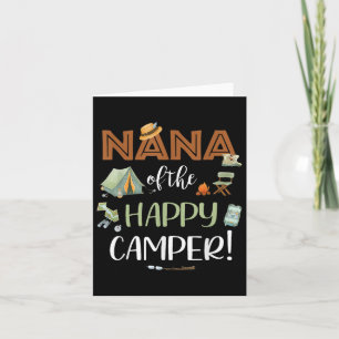 Carte Nana du Happy Camper premier anniversaire Camping 
