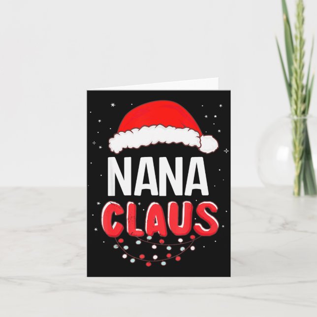 Carte Nana Santa Claus Christmas Matching Costume  (Devant)