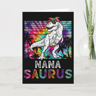 Carte Nanasaurus Dinosaure Nana Saurus Famille Étiquette