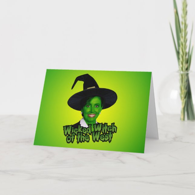 Carte Nancy Pelosi Wicked Witch de l'Ouest (Devant)