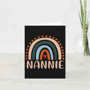 Carte Nannie Rainbow Grandma mignonne Mères Day Funny Na