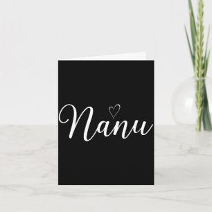 Carte Nanu amour coeur fun nanu grand-mère chemise maman