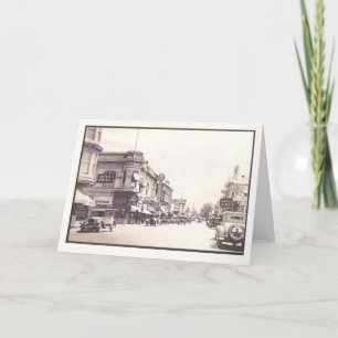 Carte Napa Vintage Street Scène