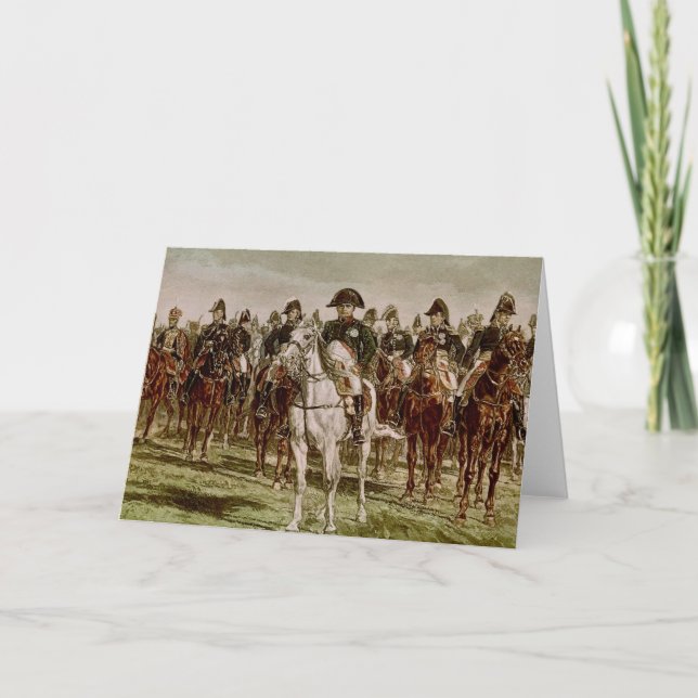 Carte Napoléon I et son personnel, c.1860 (Devant)